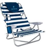 On Your Back Backpack Beach Chair with Face Hole - Adjustable, Portable Lounge Chair with Cup Holder, Face Opening - Heavy Duty