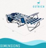 On Your Back Backpack Beach Chair with Face Hole - Adjustable, Portable Lounge Chair with Cup Holder, Face Opening - Heavy Duty - Image 2