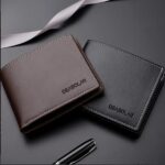 2pc's Stylish Mens Supple PU Leather Wallet - Durable & Compact for Casual Everyday Use - Trendy Youth Purse - Image 2