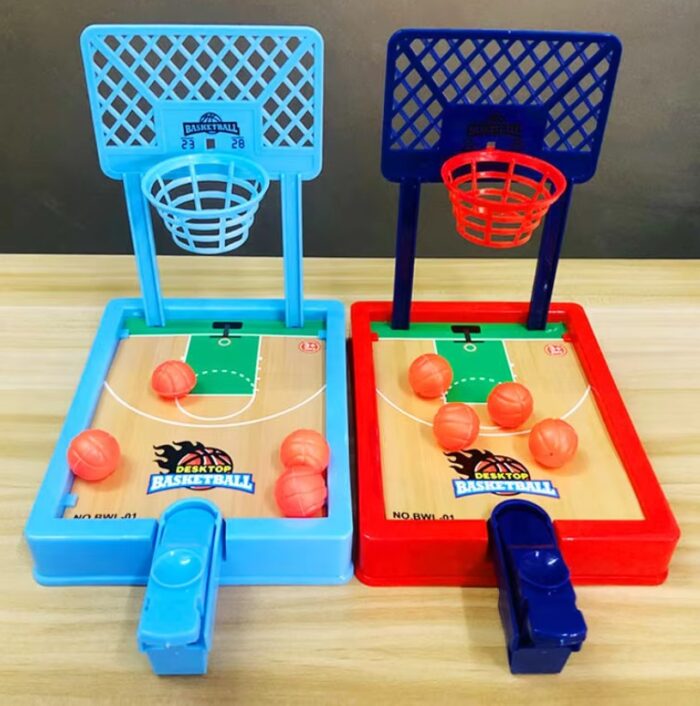 Mini Desktop Board Game Basketball Hoop Finger Shooting Machine Party Table Interactive Sport 2 Players Games Ball - Image 1