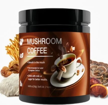 250g Rich Mushroom Coffee Powder Blend - Boosts Energy, Immune System, and Brain Function - Delicious, Versatile, and Healthy Addition to Coffee, Tea, Smoothies, and Recipes
