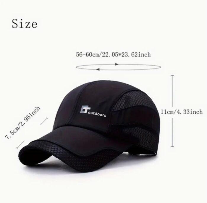 3pcs Unisex Breathable Sports Baseball Cap - Quick Dry, UPF50+, Portable, Outdoor, Running, Golf, Tennis, Fishing, Hiking, Camping, Sailing - Image 2
