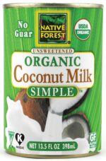 Native Forest Simple Organic Unsweetened Coconut Milk, 13.5 Fl. Oz. (Pack Of 2)