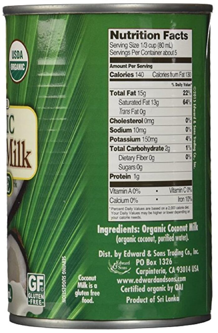 Native Forest Simple Organic Unsweetened Coconut Milk, 13.5 Fl. Oz. (Pack Of 2) - Image 3