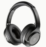 50-Hour Playtime Wireless Hi-Fi Stereo Headphones - Deep Bass, Foldable, Lightweight, Rechargeable Lithium-Polymer Battery, Microphone, and Comfortable Over-Ear Design