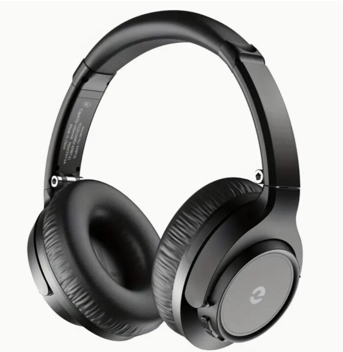 50-Hour Playtime Wireless Hi-Fi Stereo Headphones - Deep Bass, Foldable, Lightweight, Rechargeable Lithium-Polymer Battery, Microphone, and Comfortable Over-Ear Design - Image 1