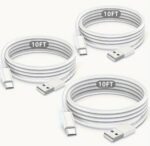 3-Piece 10Ft Long 20W Fast Charging USB-C to Type-C Cable