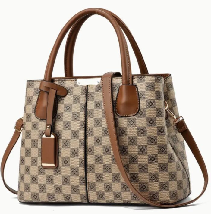 Luxury Fashion Tote Bag - Spacious Interior, Top Handle, Shoulder Strap, Stylish Satchel Design - Image 1