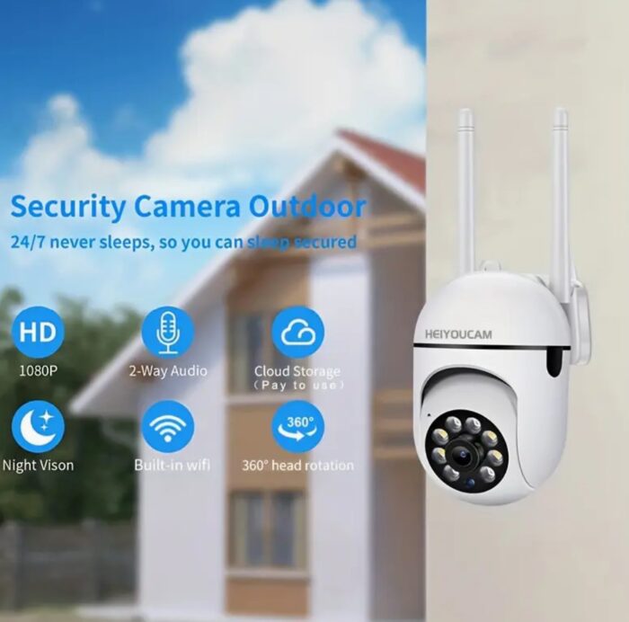 2pack Wireless 1080p HD Indoor/Outdoor Security Camera, Wireless 1080p HD Security Camera With Color Night Vision - Image 3