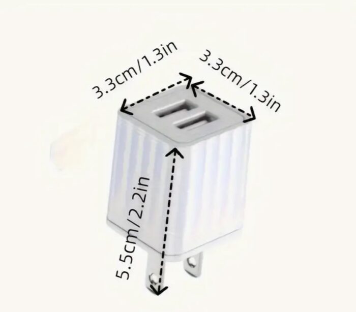 2-Pack Fast Charger Kit - Dual Port USB Wall Charger with 10FT Long Lightning Cable Cord, Double Adapter Plug Block for iPhone 14/13/12/11 Pro Max XS XR X 8 7 6 - Image 2