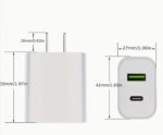 2pcs Ultra-Fast 20W Power Adapter with USB Type-C Port - Compatible with iPhone, iPad, Tablet, and Mobile Phones - Image 2
