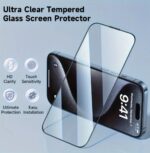 iPhone 15 Plus- 5pcs Tempered Glass Screen Protector - Protective Skins with Ultra-High Definition, 9H Hardness, Scratch and Shatter Resistant, Dustproof (Copy) - Image 2