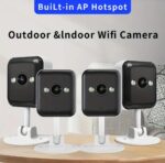4Pcs 1080P FHD Wireless Surveillance Camera System - Full-Color Night Vision, Two-Way Voice Call, Motion Detection, Built-in AP Hotspot, Remote Monitoring - Image 3