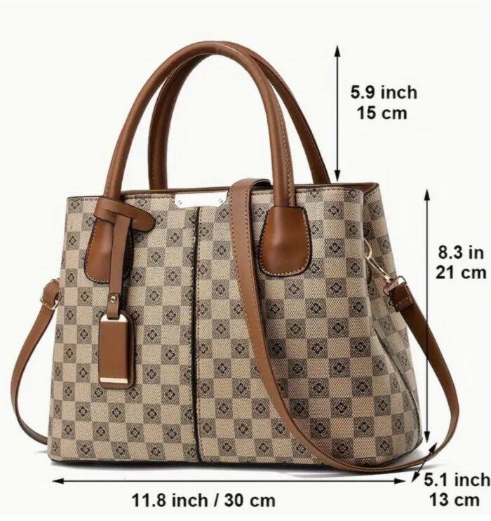 Luxury Fashion Tote Bag - Spacious Interior, Top Handle, Shoulder Strap, Stylish Satchel Design - Image 2