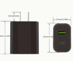 2pcs USB C Wall Charger Block, Dual Port Power Delivery Fast Type C Charging Block Plug Adapter - Image 3
