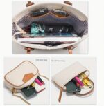 4pcs Embellished Tote Bag Set - Stylish, Versatile, and Spacious Handbags with Chain Crossbody Bag, Classic Design, and Endless Styling Options - Image 3
