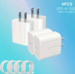 4PCS iPhone Charger Bundle - Safe and Efficient Charging Solution - Image 4