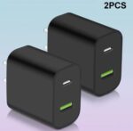 2pcs USB C Wall Charger Block, Dual Port Power Delivery Fast Type C Charging Block Plug Adapter - Image 4