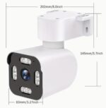 2pcs 2K HD WiFi Outdoor Cameras - 360° View Home Security System with Full Color Night Vision, Intelligent AI Motion Detection, Wireless Monitoring, and Real-Time Alerts - Image 6