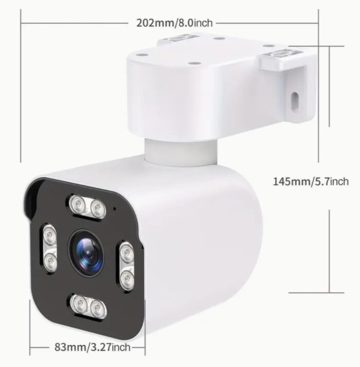 2pcs 2K HD WiFi Outdoor Cameras - 360° View Home Security System with Full Color Night Vision, Intelligent AI Motion Detection, Wireless Monitoring, and Real-Time Alerts - Image 6