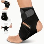 2 PCS Premium Adjustable Ankle Compression Wrap - Provides Foot Tendon Support, Anti-Sprain Recovery, and Stability for Sports Enthusiasts
