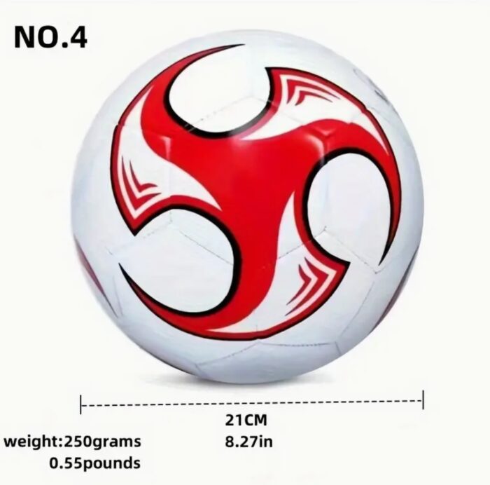 NO. 4 - 1pc PVC Soccer Ball For Entertainment Use, Durability And Excellent Elasticity Football - Image 1
