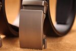 Genuine Cow Leather Automatic Belt For Men Formal Automatic Buckle Belt Genuine Leather Mens business Strap - Image 4