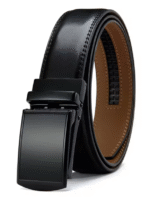 DOOPAI Mens Leather Belt Multiple Colors Automatic Available Belts Leisure Fashion Ratchet Belts for Men Pants Waistband