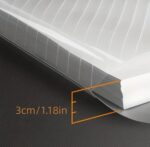 50-Pack A4 Size Transparent PP File Folders with Snap Closure - Water-Resistant Document Bags - Image 3